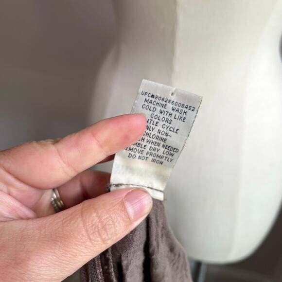 Y2K Weavers Brown Camisole Tank Top with Lace Sequin Detail Size L - Picture 9 of 10